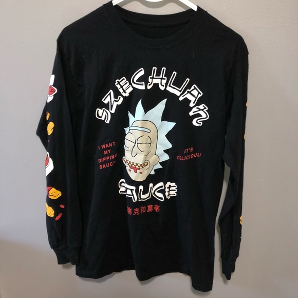 Hot Topic Other - Rick and Morty Black Long Sleeve - Adult Swim